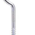 ProSource LR313 Ceiling Hook, 50 lb Working Load, Steel, Silver, Zinc Sells in Quantity of 20