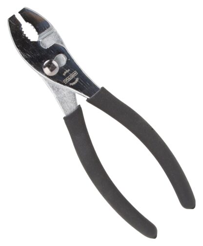 Vulcan JL-NP004 Slip Joint Plier, 8 in OAL, 1-1/4 in Jaw Opening, Black Handle, Non-Slip Handle, 1-1/4 in W Jaw