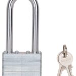 ProSource HD00024L-3L Padlock, Long Shackle, 11/32 in Dia Shackle, 3-1/4 in H Shackle, Steel Shackle, Steel Body