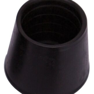 ProSource FE-50637-B Furniture Leg Tip, Round, Rubber, Black, 1-1/8 in Dia, 1.6 in H Sells in Quantity of 48