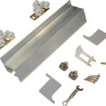 Johnson Hardware 2610F721 Door Hardware Set, Steel, Zinc Dichromate, Wall Mounting