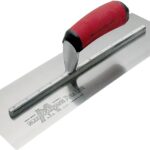 Marshalltown DuraSoft Series 12SD Drywall Trowel, 4-1/2 in W Blade, 11 in L Blade, HCS Blade, Curved Handle