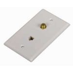 Audiovox CTP062WHR Wallplate, White