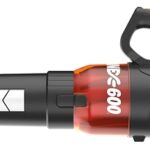 Worx WG520 Electric Leaf Blower, 12 A, 120 V, 320, 600 cfm Air, Black/Orange