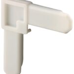 Prime-Line PL 14260 Square Cut Screen Frame Corner, Plastic, White, For: PL14042 Screen Frame, 100/BX