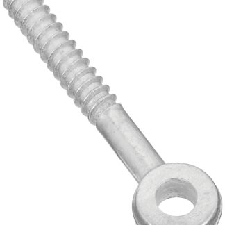 National Hardware 296BC Series N131-227 Screw Eye, 3-1/4 in L Thread, 5 in OAL, Steel, Zinc