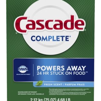 Cascade 33836 Dishwasher Detergent, 75 oz, Powder, Scented, White