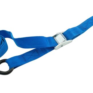 Erickson 01100 Cam Buckle Strap, 1 in W, 10 ft L, 300 lb Working Load, Polyester, Blue