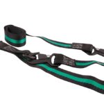 Erickson 05716 Tie-Down Strap, 1-1/2 in W, 8 ft L, Black/Green, 1000 lb Working Load, Flat Snap End