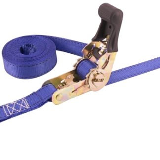 Erickson 34400 Tie-Down Strap, 1 in W, 15 ft L, Rubber, Blue, 400 lb Working Load