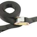 Erickson 51200 Cam Buckle Strap, 1 in W, 15 ft L, 250 lb Working Load, Nylon, Black