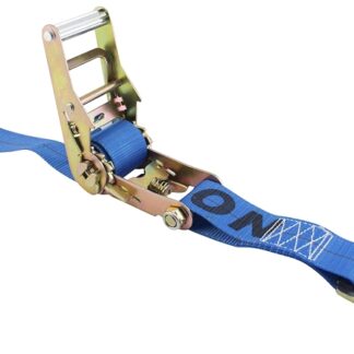 Erickson 58503 Car Tie-Down Strap, 2 in W, 7 ft L, Nylon, Blue, 1666 lb Working Load, J-Hook End