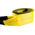 Erickson 59705 Tow Strap, 20,000 lb, 4 in W, 30 ft L, Loop End, Nylon/Polyester, Yellow