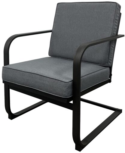 Seasonal Trends H22SK0490 Venice Spring Chair, 25 in W, 28.35 in D, 32.87 in H, Olefin Fabric Seat, Steel Frame