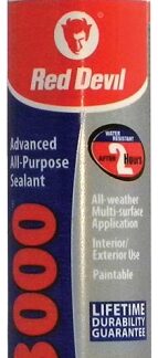 Red Devil 0987 Advanced Sealant, Clear, 1 day Curing, 20 to 120 deg F, 9 oz Cartridge