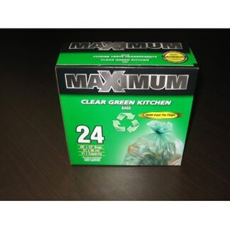 Maximum 26624 Recycling Bag, Clear Green