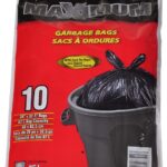 Polyethics 26321 Garbage Bag, Regular, Plastic, Black