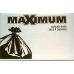 Maximum 33151 Industrial Garbage Bag, LLDPE, Black