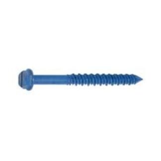 Cobra Anchors CobraTap 680C Concrete Screw, 1/4 in Dia, 1-1/4 in L, 425 lb, Steel, Cobra-Coated, 100/BX