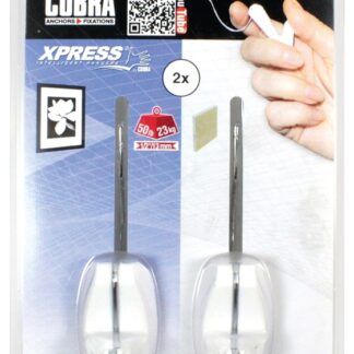 Cobra Anchors Xpress 3310 Picture Hook, 50 lb, White