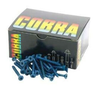 Cobra Anchors CobraTap 621C Concrete Screw, 3/16 in Dia, 1-3/4 in L, 200 lb, Steel, Cobra-Coated, 100/BX