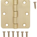 ProSource BH-BR01-PS Door Hinge, Steel, Satin Brass, Loose Pin, 180 deg Range of Motion, Screw Mounting