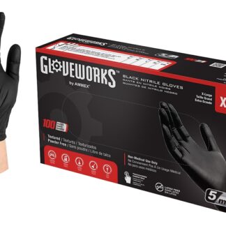 GLOVE NITRILE TXRD BLK 5MIL XL