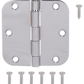 ProSource BH-102CH-PS Door Hinge, Steel, Chrome, Loose Pin, 180 deg Range of Motion, Screw Mounting