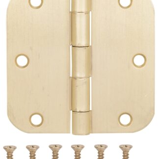 ProSource BH-102SB-PS Door Hinge, Steel, Satin Brass, Loose Pin, 180 deg Range of Motion, Screw Mounting