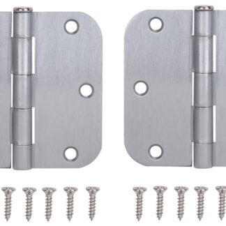 ProSource BH-102SC-PS Door Hinge, Steel, Satin Chrome, Loose Pin, 180 deg Range of Motion, Screw Mounting