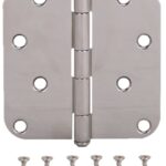 ProSource DH-S606-PS Door Hinge, Stainless Steel, Stainless Steel, Loose Pin, 180 deg Range of Motion, Screw Mounting