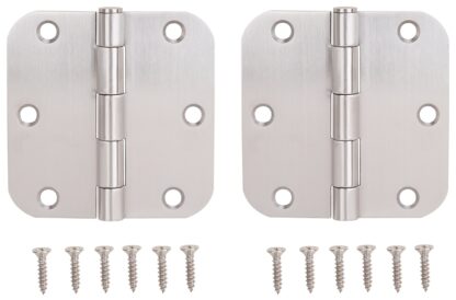 ProSource 20338SS-35RC-DB-P Door Hinge, Stainless Steel, Stainless Steel, Loose Pin, 180 deg Range of Motion