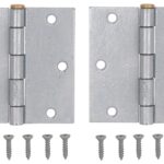 ProSource 20338MGS-PS Square Corner Door Hinge, Steel, Mechanical Galvanized, Loose Pin, 180 deg Range of Motion