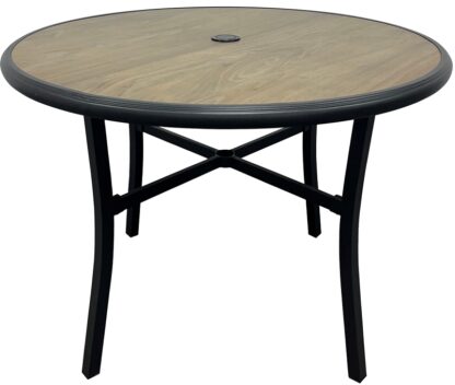 Seasonal Trends H23S7407A Dining Table, 39.76 in W, 39.76 in D, 27.95 in H, Steel Frame, Round Table, Steel Table