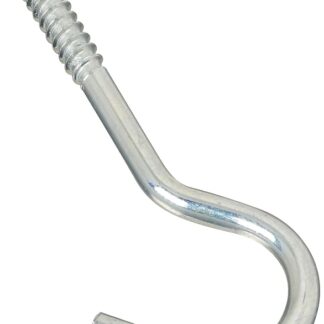 National Hardware 2156BC Series N220-863 Screw Hook, 1/4 in Opening, 4-1/4 in L, Steel, Zinc Sells in Quantity of 10