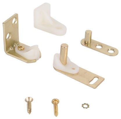 ProSource LR-025-PS Gravity Pivot Hinge, Steel, Satin Brass