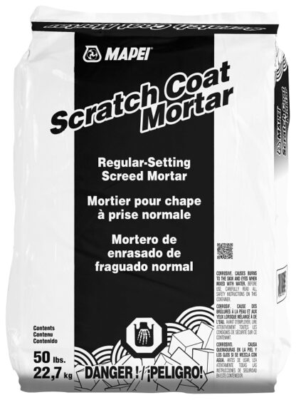 Chembond ScratchBond Series 820050010 Scratchcoat Mortar, Gray, Powder, 50 lb Bag