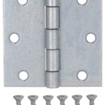 ProSource LR-044-PS Utility Hinge, Steel, Galvanized, Removable Pin, 180 deg Range of Motion, Full Mortise Mounting