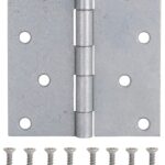 ProSource LR-046-PS Utility Hinge, Steel, Galvanized, Removable Pin, Full Mortise Mounting, 70 (Pair) lb