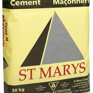 St Marys Cement 13211030 Type N Masonry Cement, Gray/White, Powder, 30 kg Bag