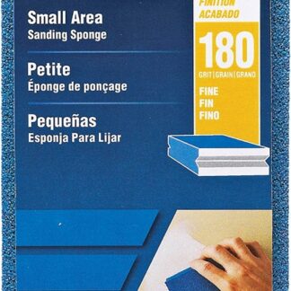 NORTON ProSand 82065 Sanding Sponge, 4-1/2 in L, 2-11/16 in W, 180 Grit, Very Fine, Aluminum Oxide Abrasive