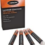 Keson LCWHITE Hard Lumber Crayon, White, 0.318 in Dia, 5 in L Sells in Quantity of 12