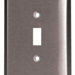 Tradeselect 97071SS Wallplate, 1 -Gang, Stainless Steel