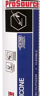 ProSource 78510-CA Silicone Rubber Sealant, Clear, 10.1 oz Cartridge Sells in Quantity of 12