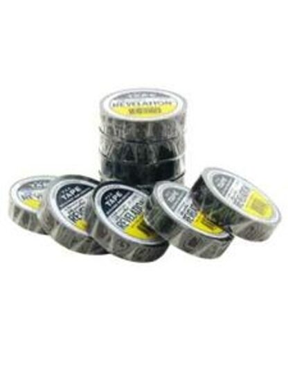 Revelation 1630 Electrical Tape, 66 ft L, 3/4 in W, PVC Backing, Black Sells in Quantity of 10