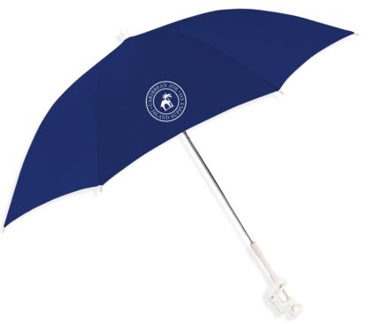 Caribbean Joe CJ-48 Beach Umbrella, 48 in L Canopy, Steel Frame, Polyester Fabric, Blue Fabric Sells in Quantity of 12