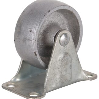 ProSource JC-S01 Rigid Caster, 2 in Dia Wheel, 7/8 in W Wheel, Steel Wheel, Gray, 120 lb, Steel Housing Material