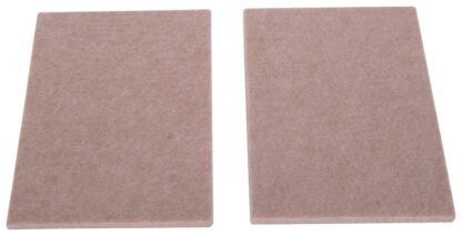 ProSource FE-S105-PS Furniture Pad, Felt Cloth, Beige, 4-1/2 x 6 in Dia, 4-1/2 in W, 3/16 in Thick, Square