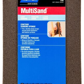 NORTON MultiSand 00938 Sanding Sponge, 5-1/2 in L, 4-1/2 in W, Fine, Aluminum Oxide Abrasive