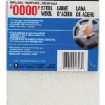 NORTON 01726 Steel Wool, 4-3/8 in L, 5-1/2 in W, #0000 Grit, Super Fine, White